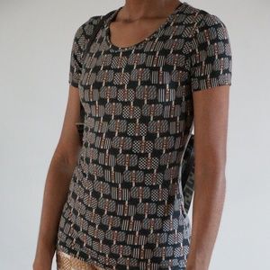 vtg fendi zucca trunk print top